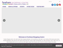 Tablet Screenshot of farehamshopping.com